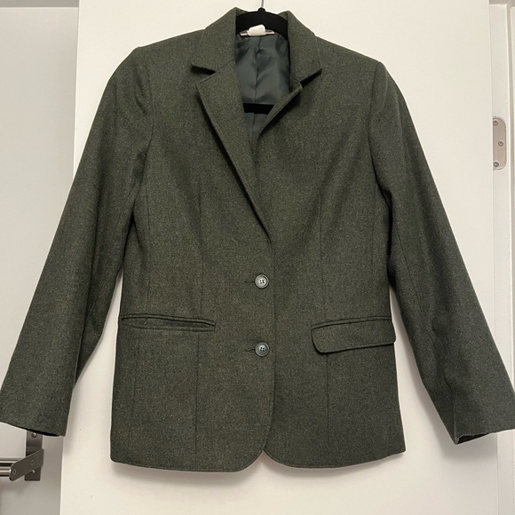 Olive-forest green XS-S ladies’ blazer. - Picture 1 of 3
